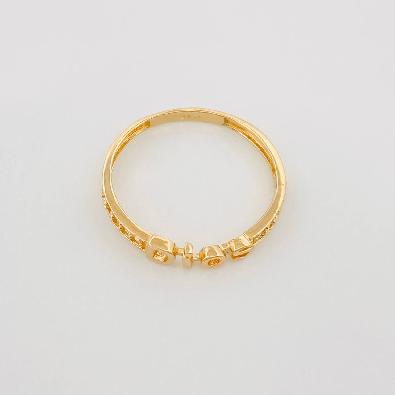 Anillo Dios 1.5 g / T7 3/4 Oro Amarillo 18K