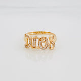 Anillo Dios 2.35 g / T7 1/2 Oro Amarillo 18K