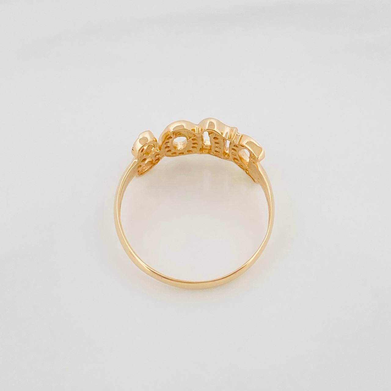 Anillo Dios 2.35 g / T7 1/2 Oro Amarillo 18K