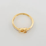 Anillo Fe 2.2 g / T6 1/2 Dos Oros Amarillo Blanco 18K
