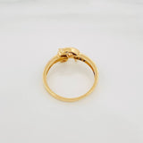 Anillo Fe 2.2 g / T6 1/2 Dos Oros Amarillo Blanco 18K
