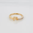 Anillo Fe 1.8 g / T6 Dos Oros Amarillo Blanco 18K