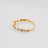 Anillo Fe 1.8 g / T6 Dos Oros Amarillo Blanco 18K