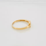 Anillo Fe 1.8 g / T6 Dos Oros Amarillo Blanco 18K