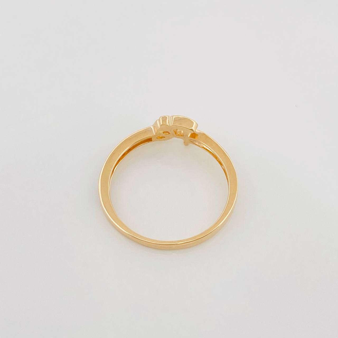 Anillo Fe 1.8 g / T6 Dos Oros Amarillo Blanco 18K
