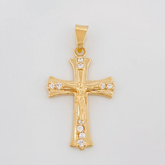 Dije Cruz Cristo 2.7 g / 4.5 cm Oro Amarillo 18K