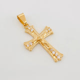 Dije Cruz Cristo 2.7 g / 4.5 cm Oro Amarillo 18K