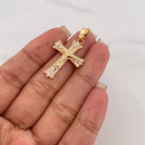 Dije Cruz Cristo 2.7 g / 4.5 cm Oro Amarillo 18K