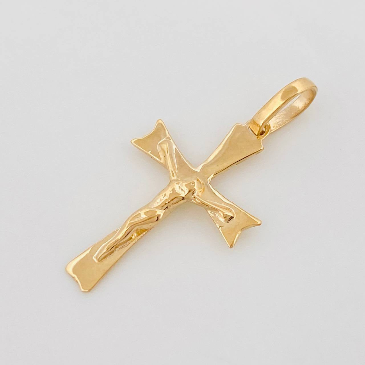 Dije Cruz Cristo 0.95 g / 2.7 cm Oro Amarillo 18K