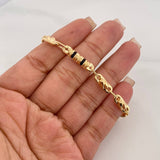 Pulso Rustico 6.05 g / 21 cm / 5 mm Oro Amarillo 18K