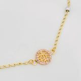 Tobillera Espiga 2.7 g / 25 cm / 1.4 mm Tres Oros 18K