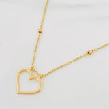 Cadena Aro Seguido Corazon 4.1 g / 46.5 cm / 2.6 mm Tres Oros 18K