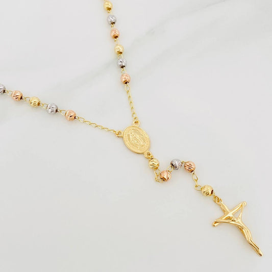 Rosario Virgen Milagrosa 10.45 g / 59 cm / 3.6 mm Tres Oros 18K