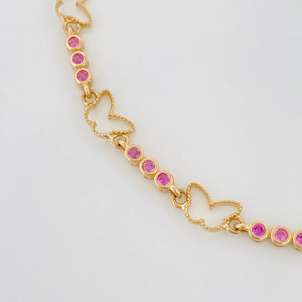 Pulso Tenis Mariposa 5.15g / 17cm / 2.6mm Oro Amarillo 18K