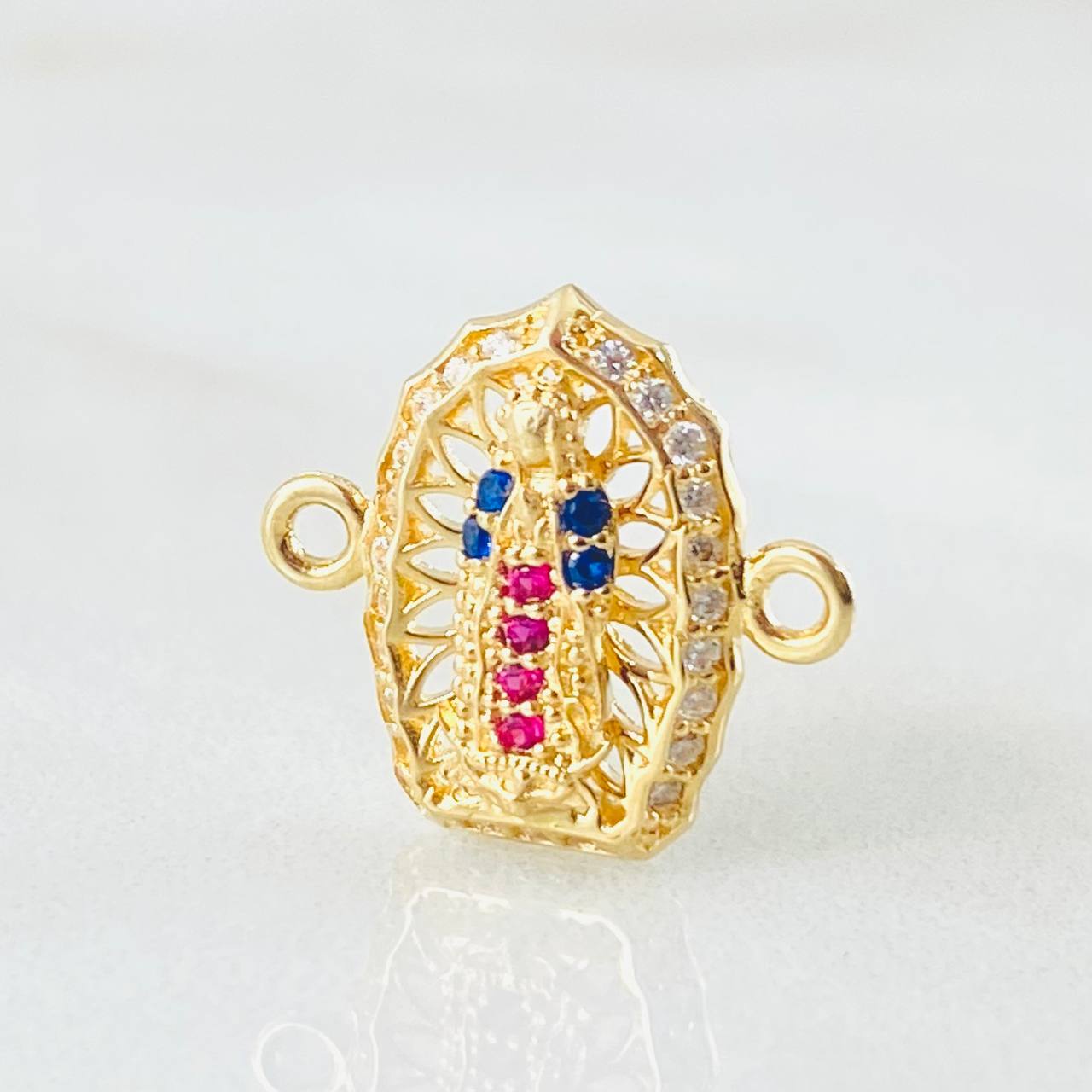 Herraje Herraje Virgen Guadalupe 1.2gr / 1.5cm / Oro Amarillo 18K