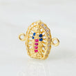 Herraje Herraje Virgen Guadalupe 1.2gr / 1.5cm / Oro Amarillo 18K