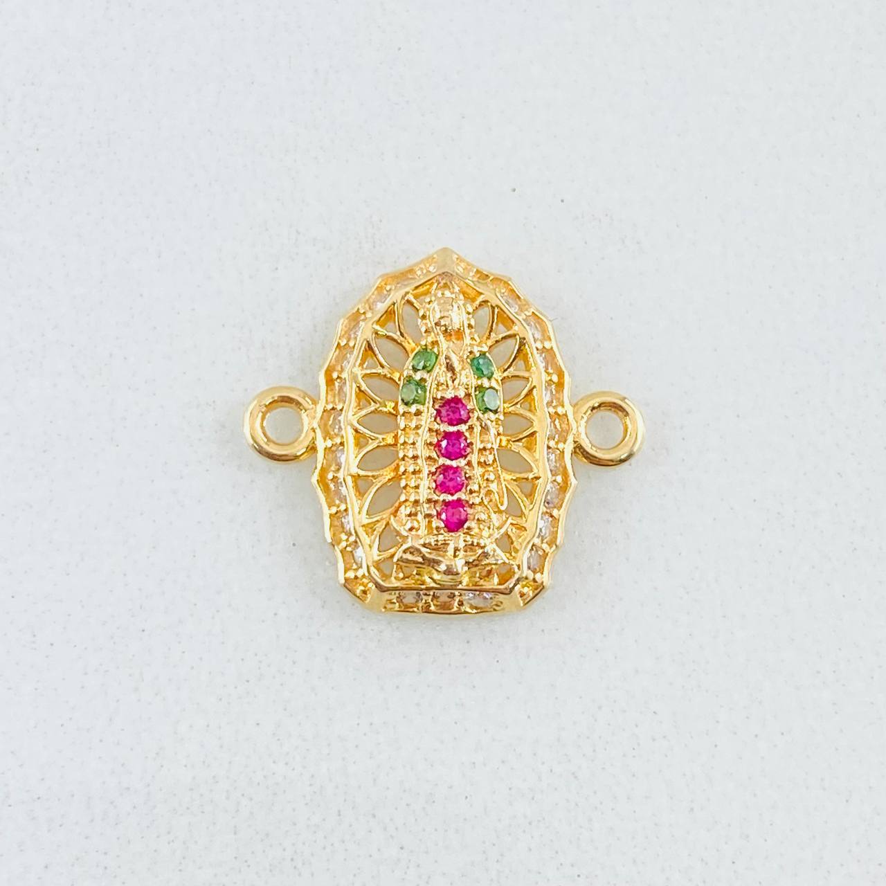 Herraje Virgen Guadalupe 1.1gr / 1.5cm / Oro Amarillo 18K *