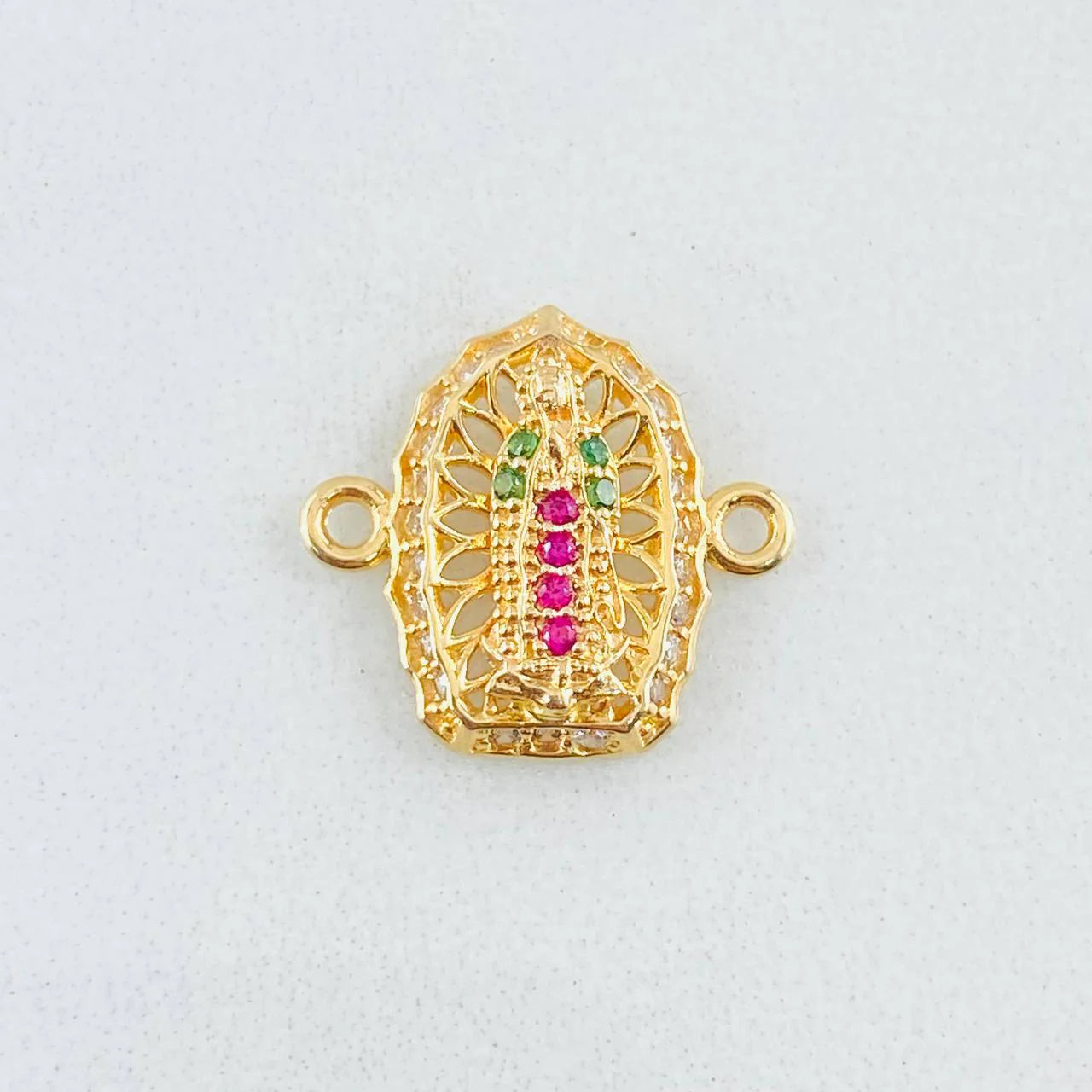 Herraje Virgen De Guadalupe 1.15 g / 1.5 cm Oro Amarillo 18K
