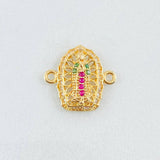 Herraje Virgen De Guadalupe 1.15 g / 1.5 cm Oro Amarillo 18K