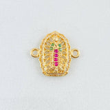 Herraje Virgen Guadalupe 1.1gr / 1.5cm / Oro Amarillo 18K *