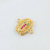 Herraje Virgen Guadalupe 1.1gr / 1.5cm / Oro Amarillo 18K *