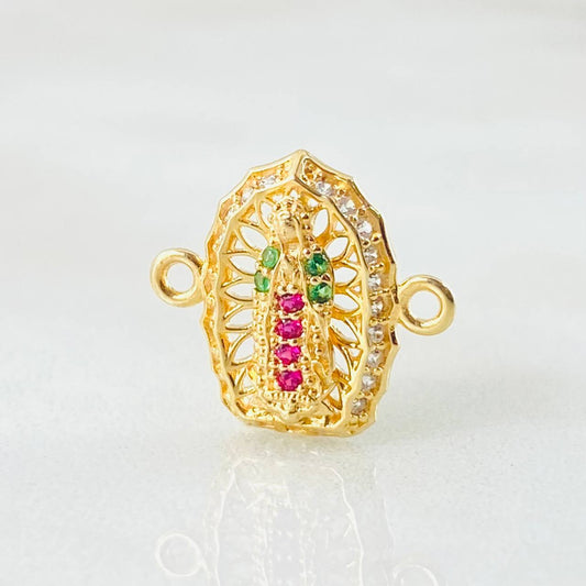 Herraje Virgen Guadalupe 1.15gr / 1.5cm / Oro Amarillo 18K *