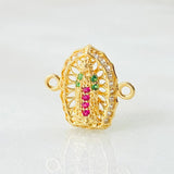 Herraje Virgen Guadalupe 1.1gr / 1.5cm / Oro Amarillo 18K *