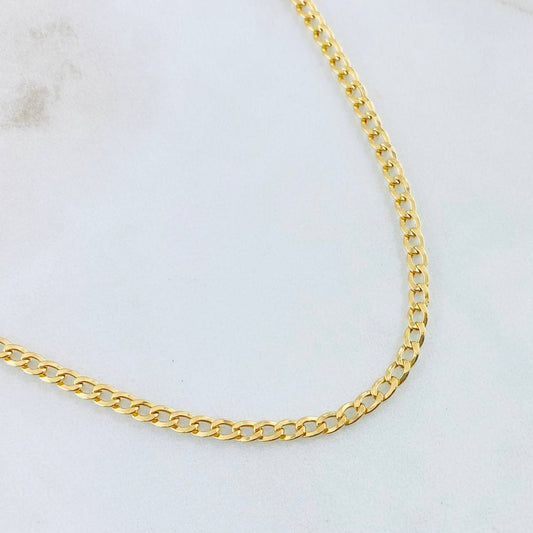 Cadena Cubana 3.85gr / 50cm / Oro Amarillo +1 18K