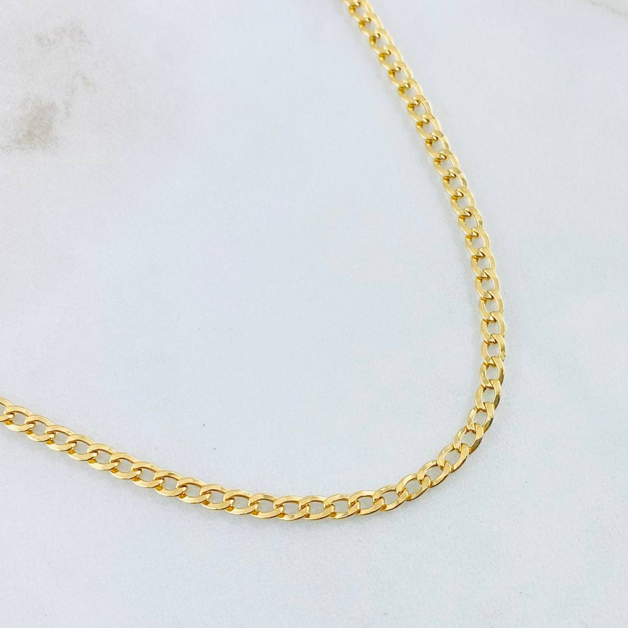 Cadena Cubana 3.8gr / 50cm / Oro Amarillo +1 18K
