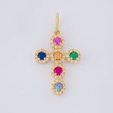 Dije Cruz Tupida 1.9g / 2.8cm Oro Amarillo 18K