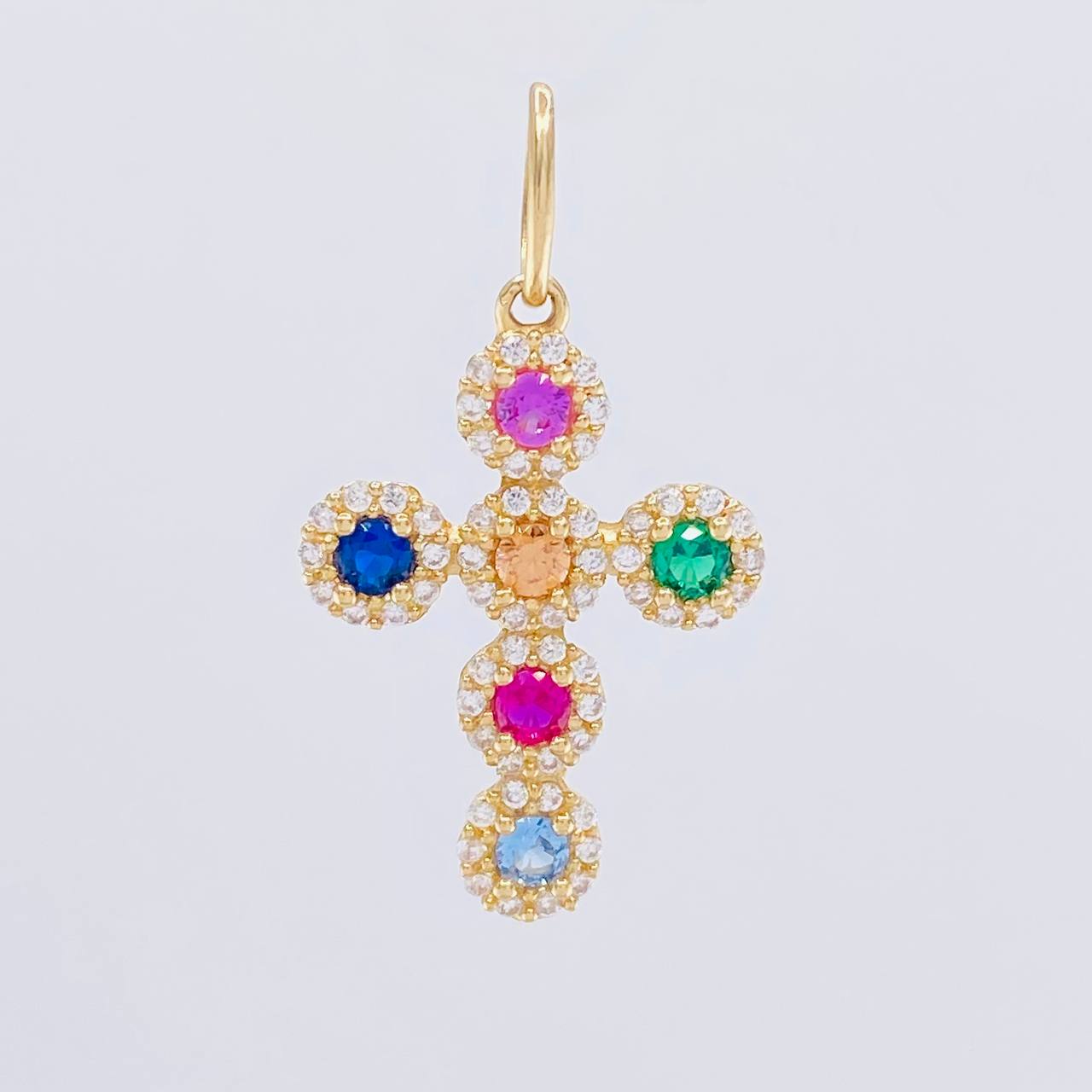 Dije Cruz Tupida 1.9g / 2.8cm Oro Amarillo 18K