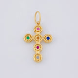 Dije Cruz Tupida 1.9g / 2.8cm Oro Amarillo 18K