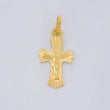 Dije Cruz Cristo Puntas Curvas 0.75g / 2.3cm Oro Amarillo 18K