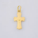Dije Cruz Cristo Puntas Curvas 0.75g / 2.3cm Oro Amarillo 18K