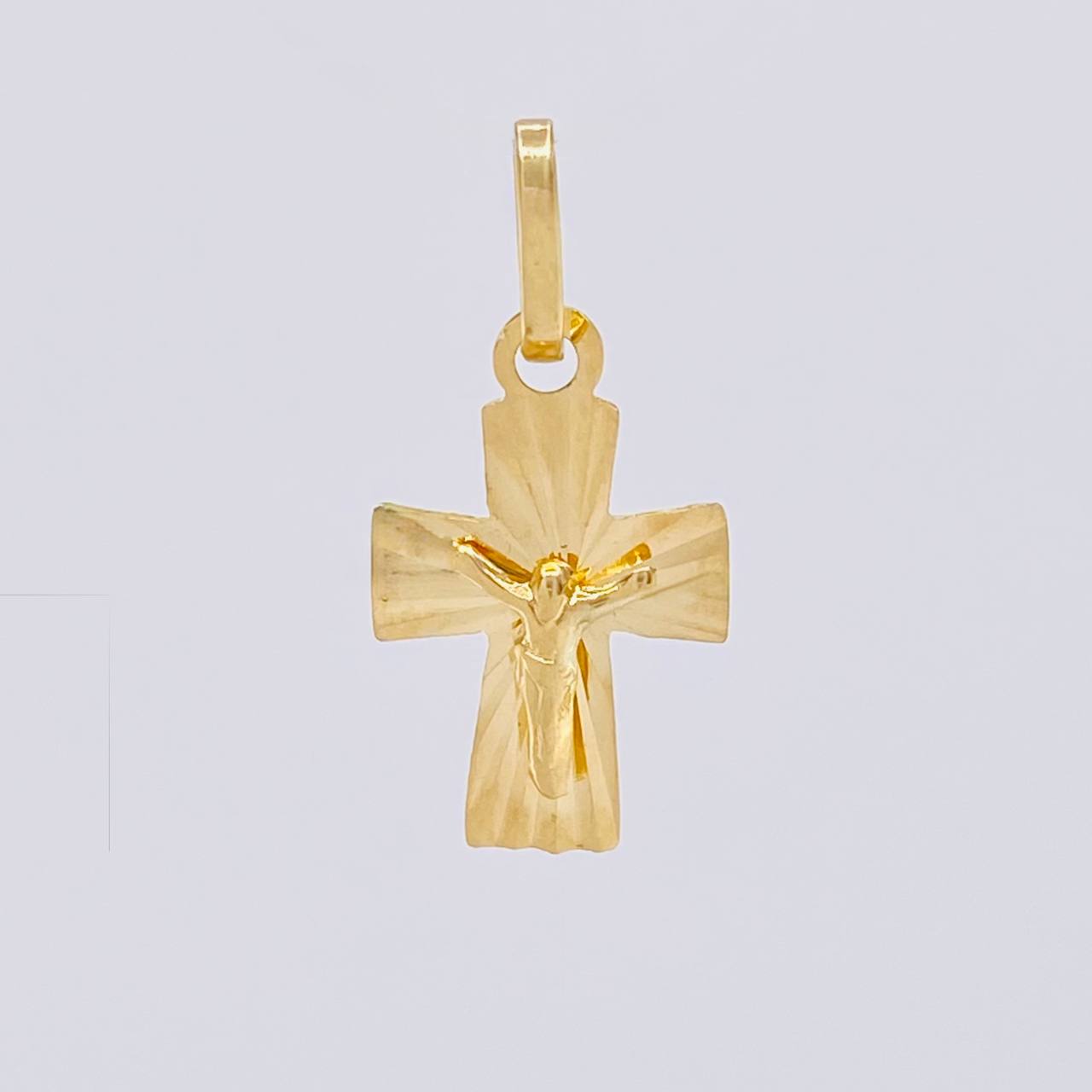 Dije Cruz Cristo 0.55g / 1.8cm Oro Amarillo 18K