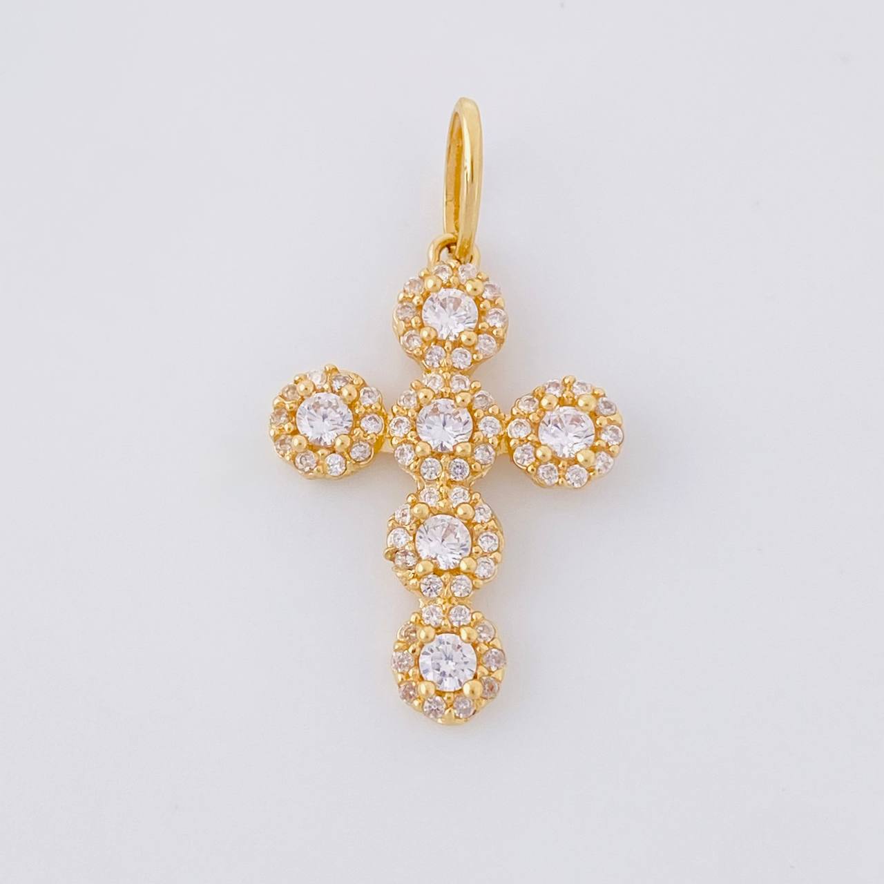 Dije Cruz Tupida 2g / 2.8cm Oro Amarillo 18K