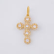 Dije Cruz Tupida 2g / 2.8cm Oro Amarillo 18K