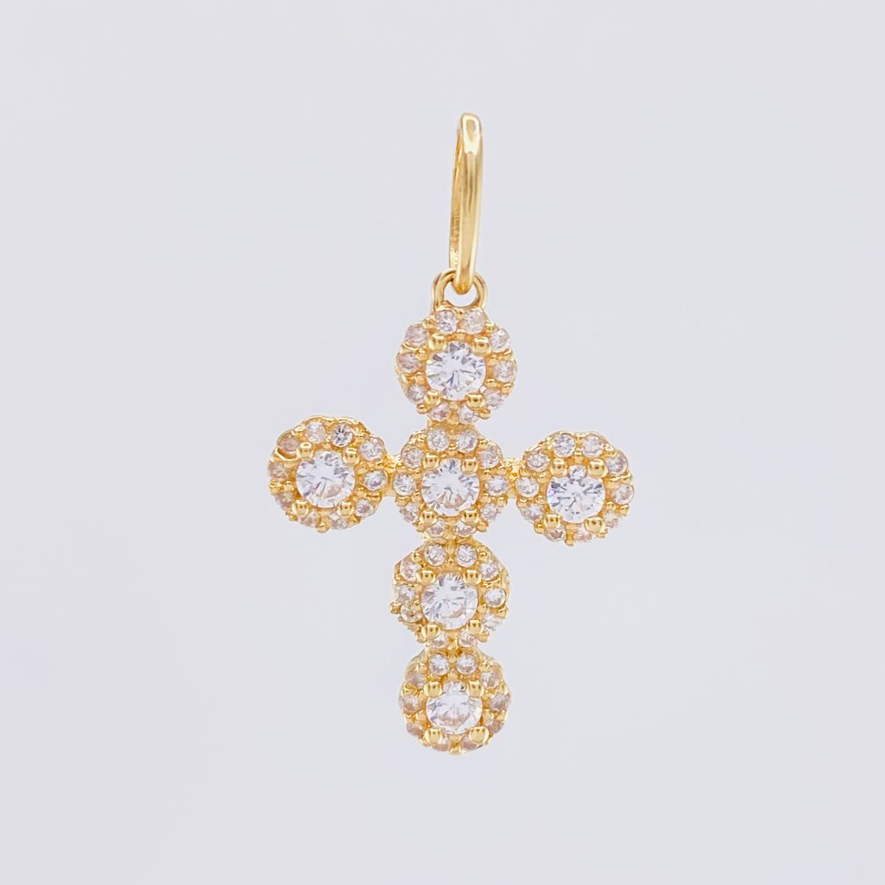 Dije Cruz Tupida 2g / 2.8cm Oro Amarillo 18K