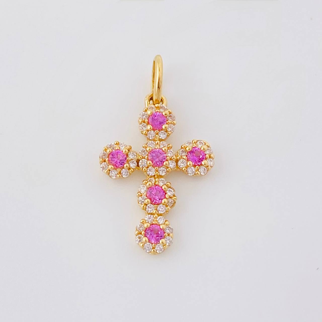 Dije Cruz Tupida 1.35g / 2.3cm Oro Amarillo 18K