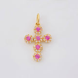Dije Cruz Tupida 2g / 2.8cm Oro Amarillo 18K