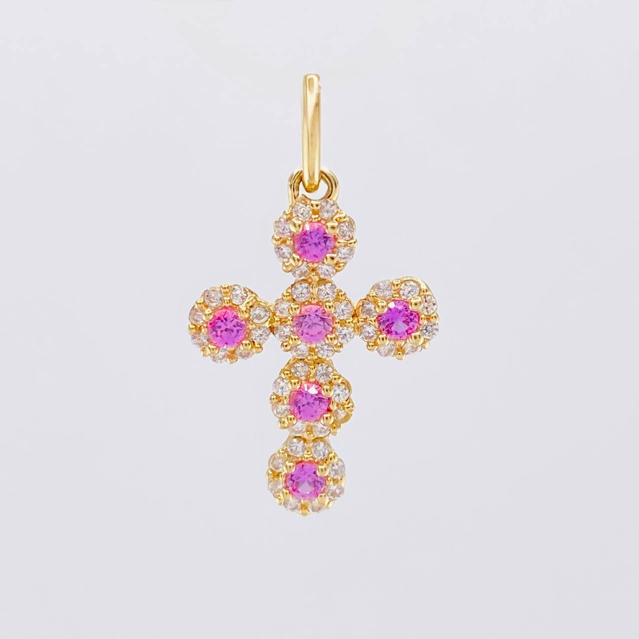 Dije Cruz Tupida 1.35g / 2.3cm Oro Amarillo 18K