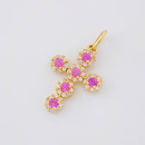 Dije Cruz Tupida 1.2g / 2.3cm Oro Amarillo 18K