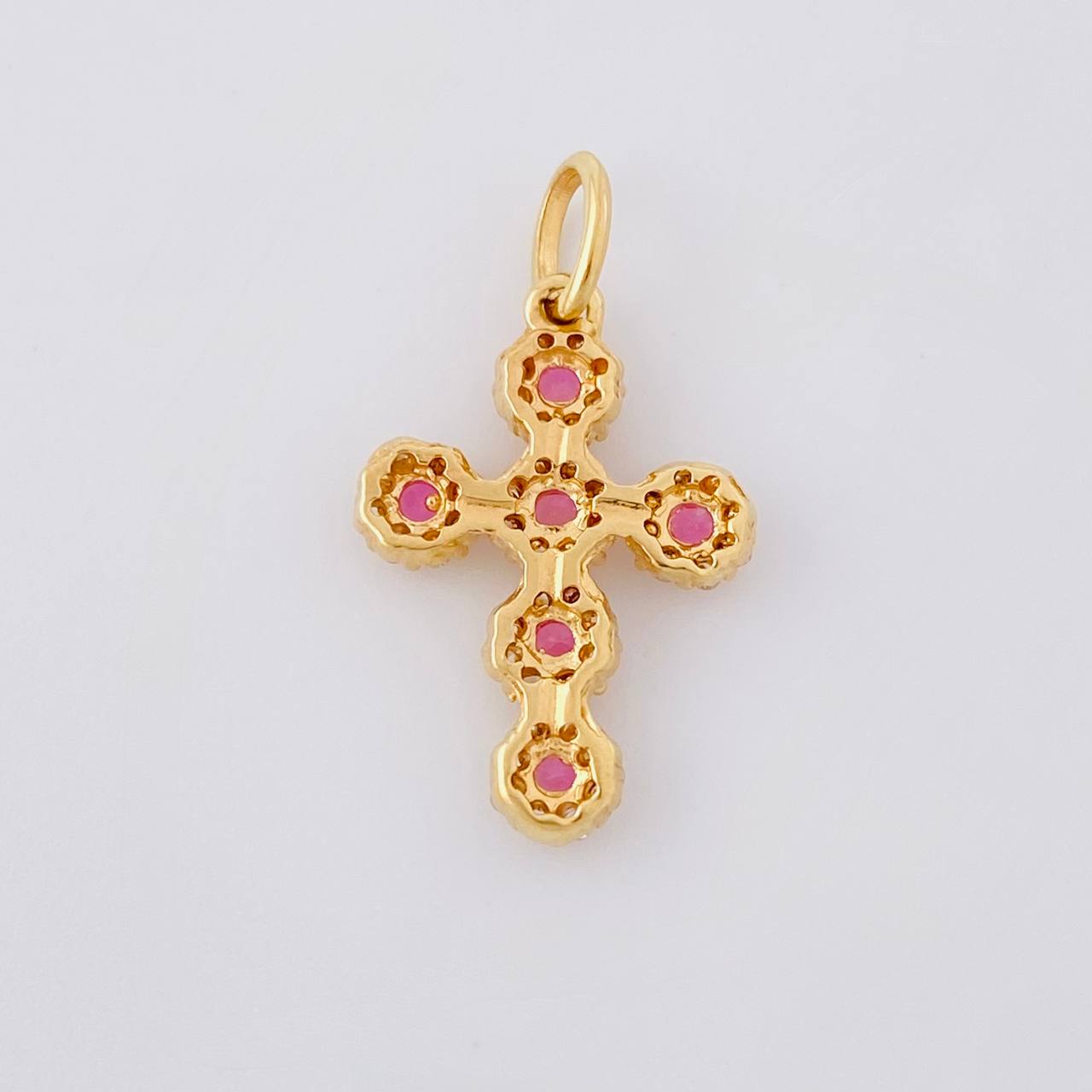 Dije Cruz Tupida 1.35g / 2.3cm Oro Amarillo 18K