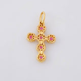 Dije Cruz Tupida 1.35g / 2.3cm Oro Amarillo 18K