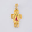 Dije Cruz Virgen del Cramen 3.5g / 3.2cm Oro Amarillo 18K