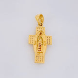 Dije Cruz Virgen del Cramen 3.5g / 3.2cm Oro Amarillo 18K