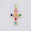 Dije Cruz Tupida 1.3g / 2.3cm Oro Amarillo 18K