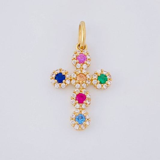 Dije Cruz Tupida 1.3g / 2.3cm Oro Amarillo 18K