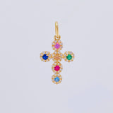 Dije Cruz Tupida 1.3g / 2.3cm Oro Amarillo 18K
