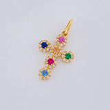 Dije Cruz Tupida 1.3g / 2.3cm Oro Amarillo 18K